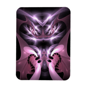 Mad Man isst Mantis Lila Magnet