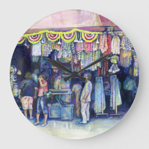 Mad Man on Market and Main, Singapur Große Wanduhr