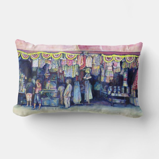 Mad Man on Market and Main, Singapur Lendenkissen (Vorderseite)