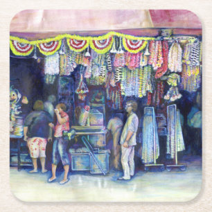 Mad Man on Market and Main, Singapur Rechteckiger Pappuntersetzer