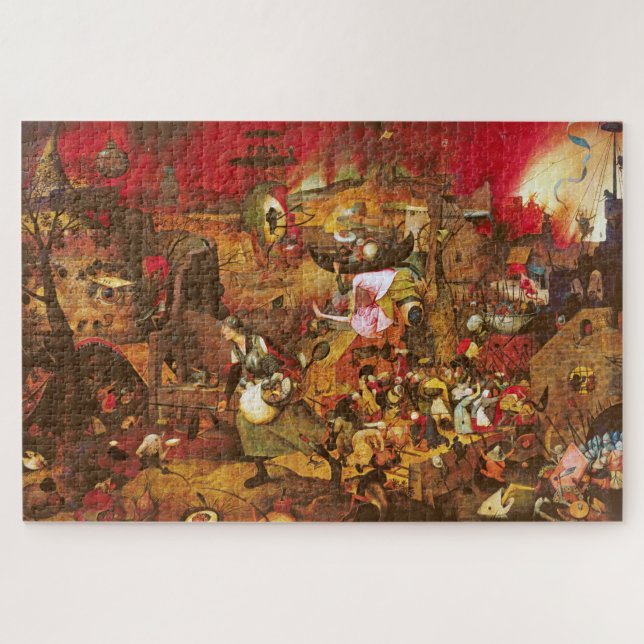 Mad Meg (Dull Gret), Pieter Bruegel Puzzle (Horizontal)