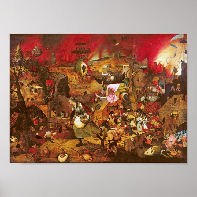 Mad Meg, Pieter Bruegel Poster (Vorne)