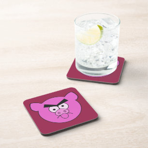 Mad Pig benutzerdefinierte Untersetzer