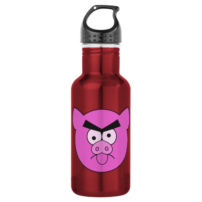 Mad Pig - Farbe wählen Trinkflasche (Vorderseite)