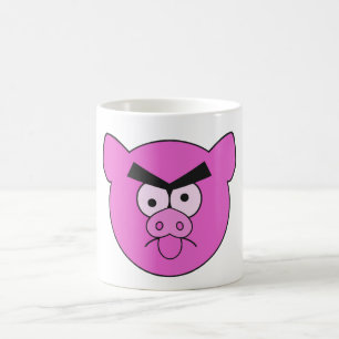 Mad Pig Tasse - wählen Sie Stil & Farbe