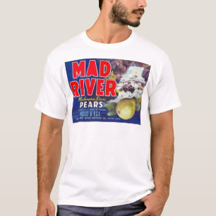 Mad River Birnen - Vintage-Fruchtschachtel-Etikett T-Shirt