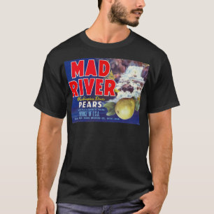 Mad River Birnen - Vintage Obstkistenetikett T-Shirt