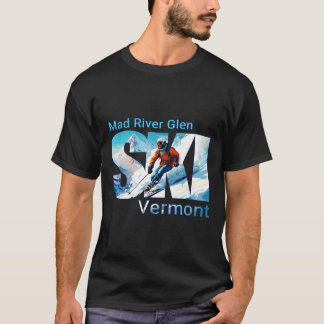 Mad River Glen Cooler Skiurlaub Ski Außenbereich T-Shirt