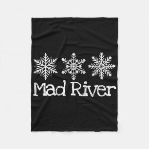 Mad River Mountain Ohio Ski Skifahren Snowflach Fleecedecke