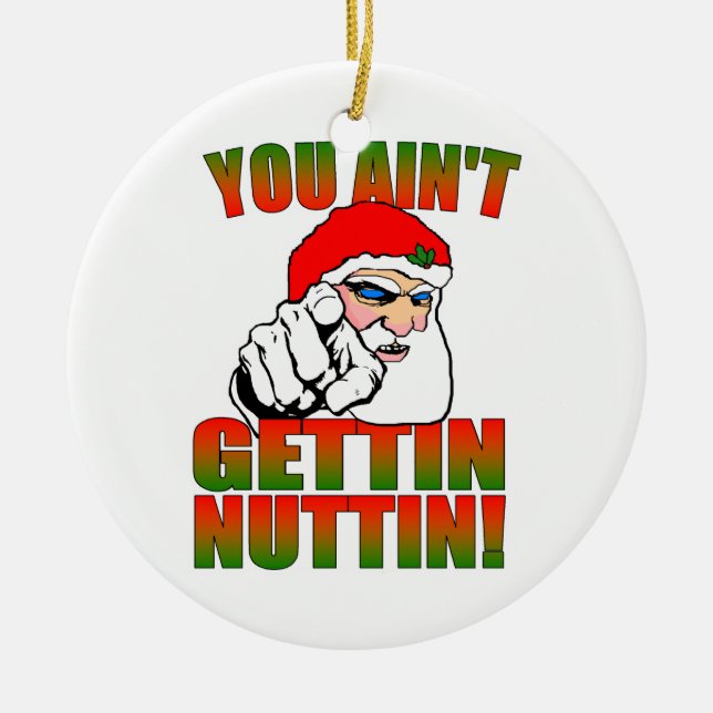Mad Santa Christmas Ornament (Vorne)