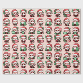 Mad Santa (Pink) Geschenkpapier