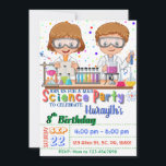 Mad Science Birthday Party `Einladung für Jungen i Einladung<br><div class="desc">Erleben Sie Ihre Gäste mit dieser farbenprächtigen naturwissenschaftlichen Geburtstagsfeier mit wissenschaftlichen Elementen wie experimentellen Werkzeugen und zwei Wissenschaftlern, die ein Experiment durchführen, farbenfrohe Punkte sind für den Hintergrund. Fügen Sie einfach Ihre Veranstaltungsdetails zu dieser benutzerfreundlichen Vorlage hinzu, um sie zu einer einmaligen Einladung zu machen. Sehen Sie sich den Laden...</div>