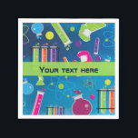 Mad Science Scientifics Birthday Party Napkins Serviette<br><div class="desc">Mad Science Scientist Birthday Party Napkins. Anpassen mit jedem Text.</div>