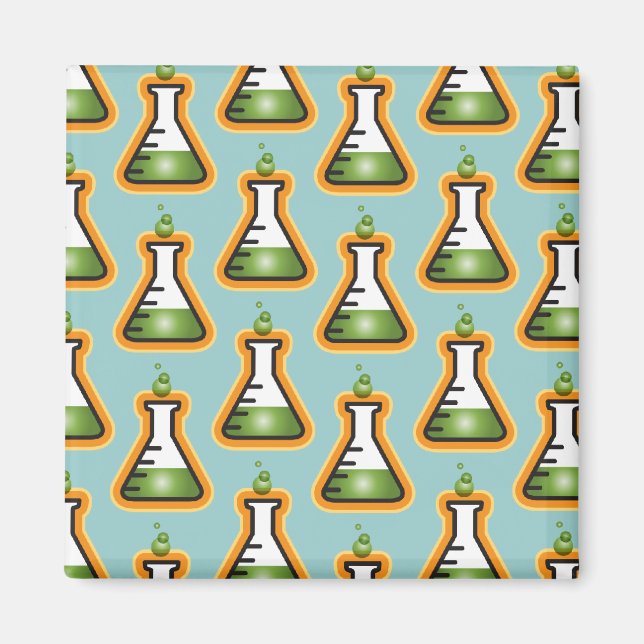 Mad Scientist Beakers Magnet (Vorne)