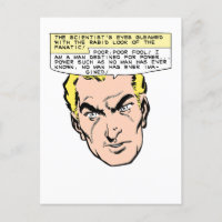 Mad Scientist bedroht Vintages Comic