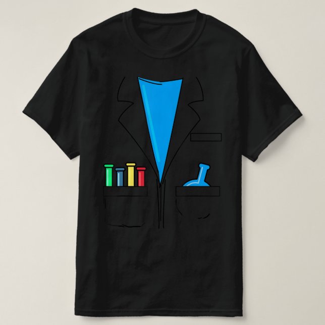 Mad Scientist Costume Nerd Chemistry Fun Science T T-Shirt (Design vorne)