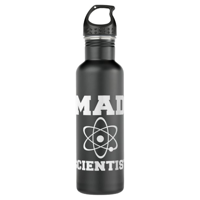 Mad Scientist Costume Nerd Chemistry Funny Science Edelstahlflasche (Vorderseite)