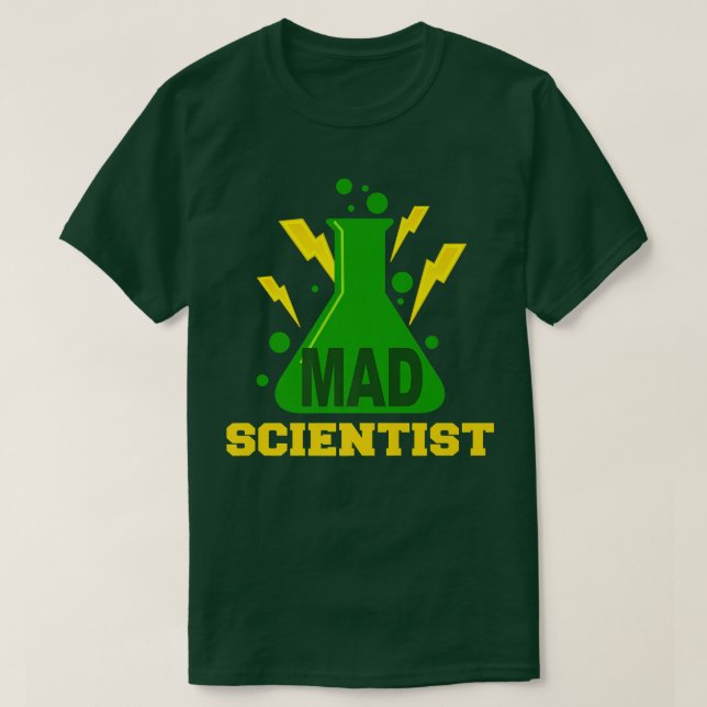 Mad Scientist Costume Nerd Chemistry Funny Science T-Shirt (Design vorne)