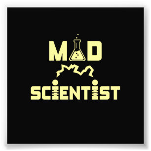 Mad Scientist Electric Science Beaker Fotodruck