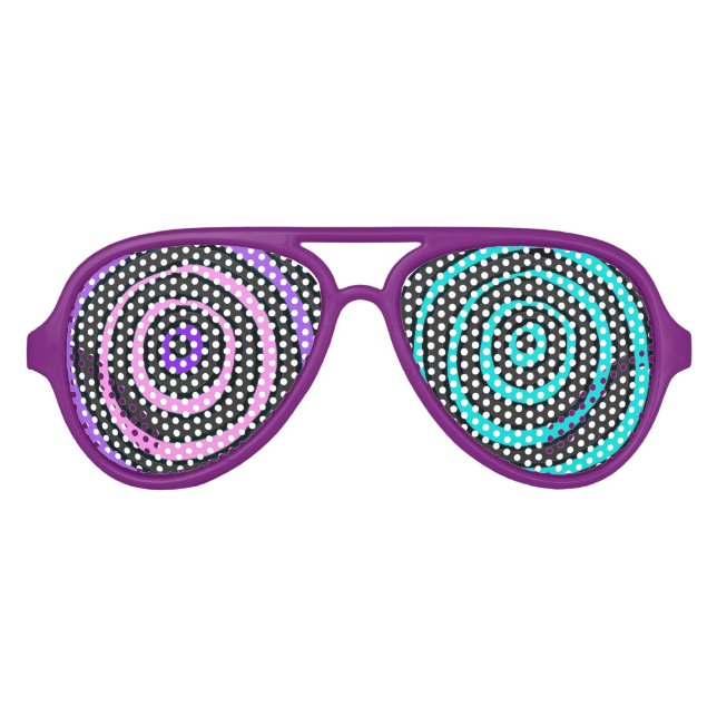 Mad Scientist Hypno Glasses Sonnenbrille (Vorderseite)