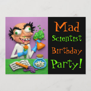Mad Scientist-Party Einladung