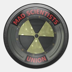 Mad Scientist Union Runder Aufkleber