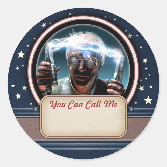 Mad Scientists #2 Name Tag Stickers (Vorderseite)