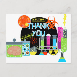 Mad Scientists danke Ihnen Postcard Postkarte