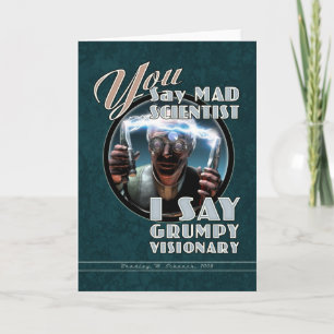Mad Scientists / Grumpy Visionary Grußkarte Karte