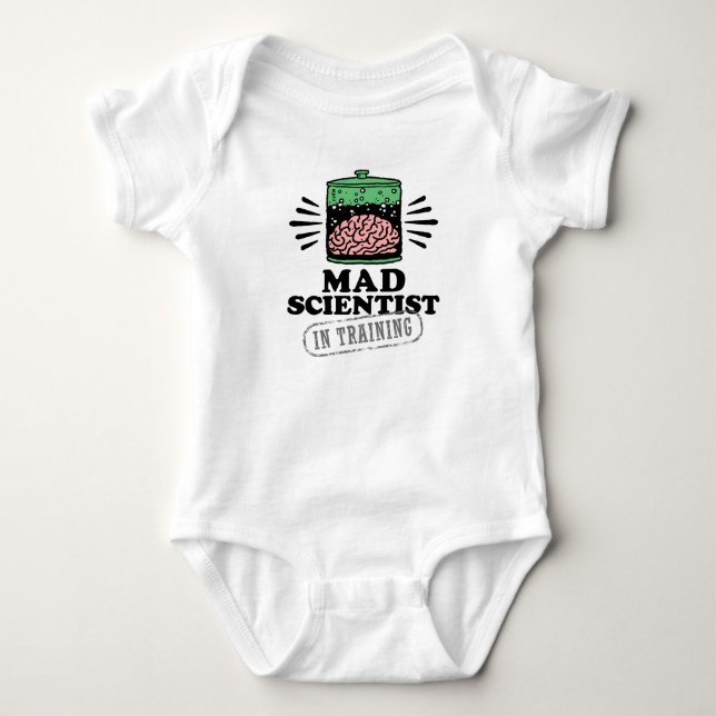 Mad Scientists in Training Baby Strampler (Vorderseite)