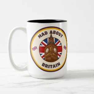 Mad über Britain Big Ben Zweifarbige Tasse