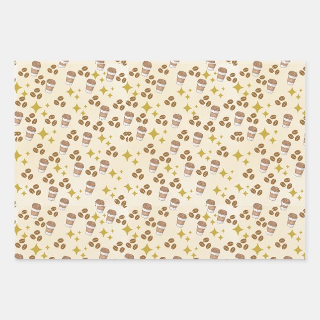 Mad über Kaffee Geschenkpapier Set (Vorderseite)