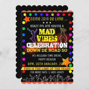 MAD VIBES PARTY EINLADUNG