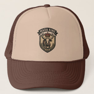 MADA KING Madagassisches Zebu Madagaskar T-Shirt Truckerkappe