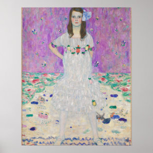Mada Primavesi von Gustav Klimt Girl Lila Poster