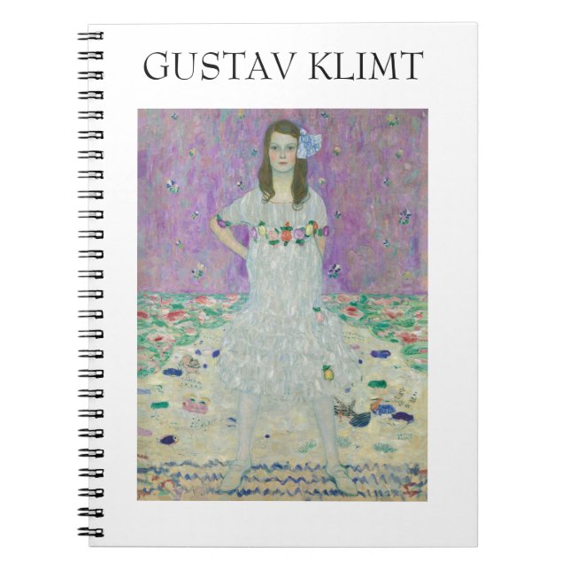 Mäda Primavesi von Gustav Klimt Notizblock (Vorderseite)