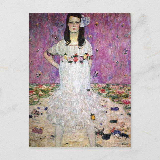 Mada Primavesi von Gustav Klimt Postkarte (Vorderseite)