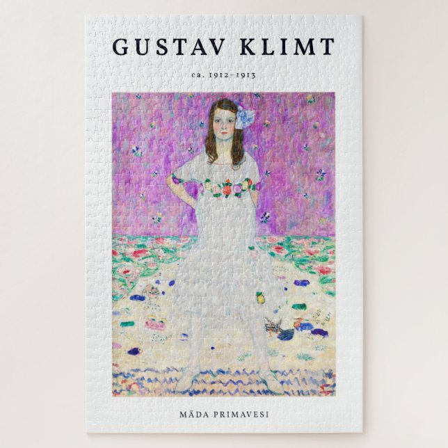Mada Primavesi von Gustav Klimt Vintager Jugendsti Puzzle (Vertikal)