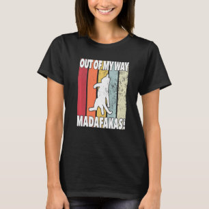 Madafakas Katze Vintage Tier Meme T-Shirt