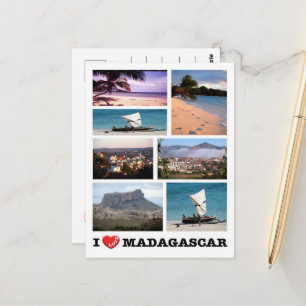 Madagascar - I Love - Postkarte