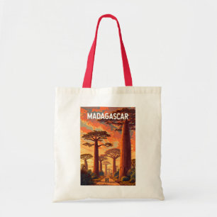 Madagascar-Illustration Reise Kunst Vintage Tragetasche