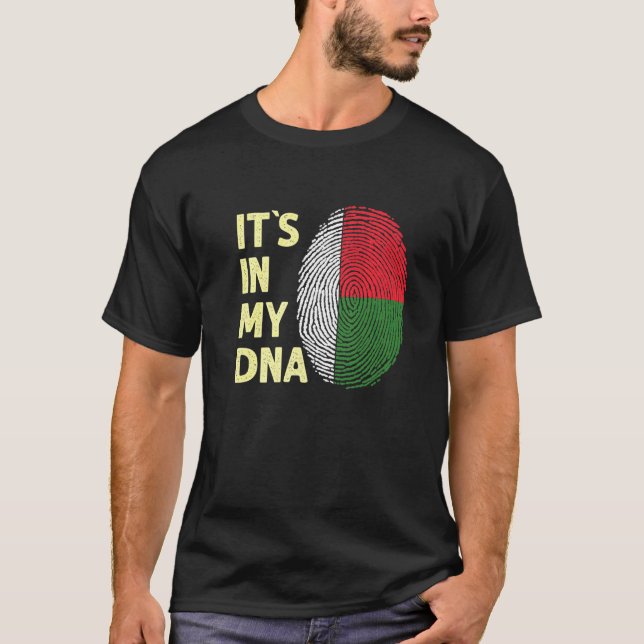 Madagascar In My Dna Madagascan Flag Team Madagasc T-Shirt (Vorderseite)