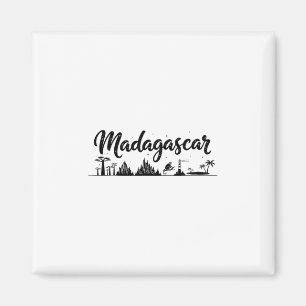 Madagascar-Skyline-Reise-Urlaub-Outfits  Magnet