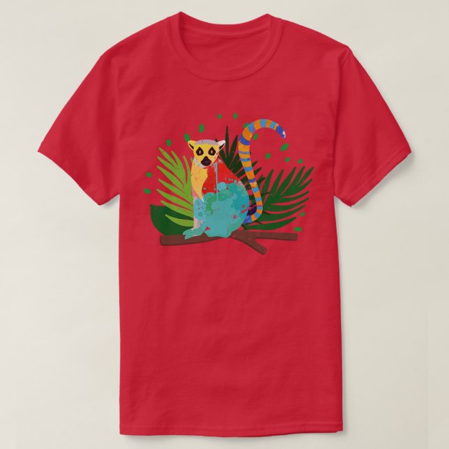 Madagascar Tropical Lemur T-Shirt (Design vorne)