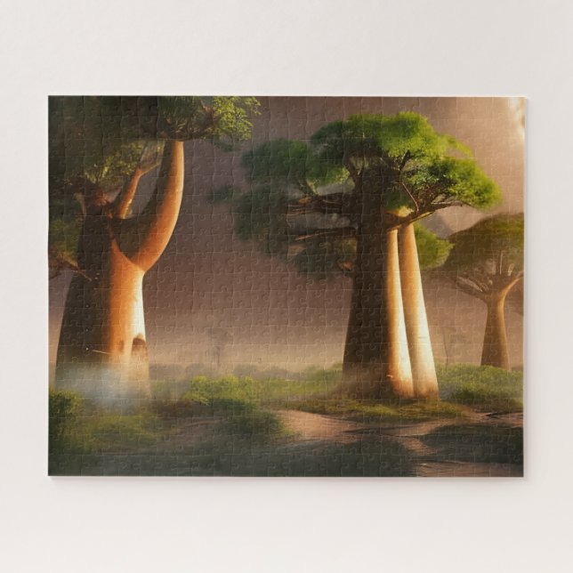 Madagaskar Baobab Forest Fantasy Puzzle (Horizontal)