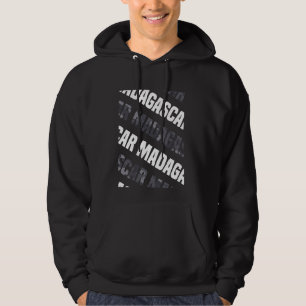 Madagaskar Camouflage Pattern Grau Camouflage Hoodie