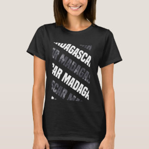 Madagaskar Camouflage Pattern Grau Camouflage T-Shirt