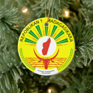 Madagaskar Emblem Keramik Ornament