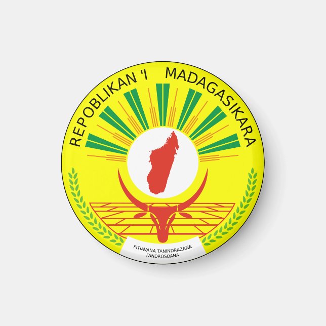 Madagaskar Emblem Magnet (Vorne)