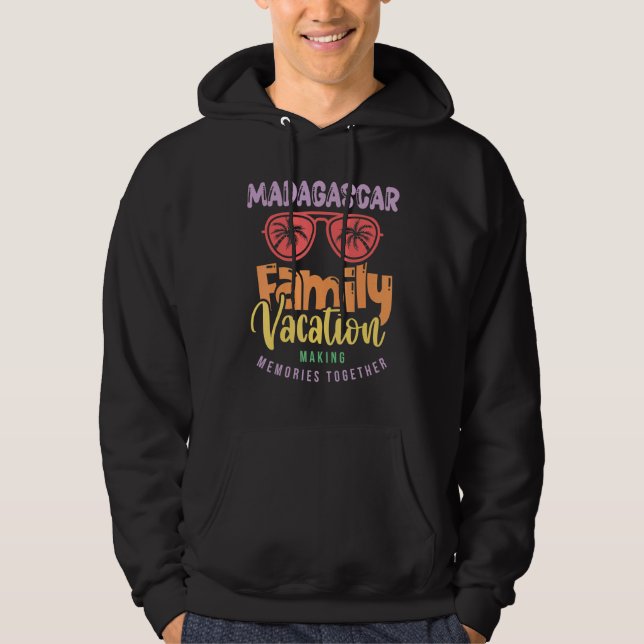 Madagaskar Familienurlaub Matching Outfit Hoodie (Vorderseite)
